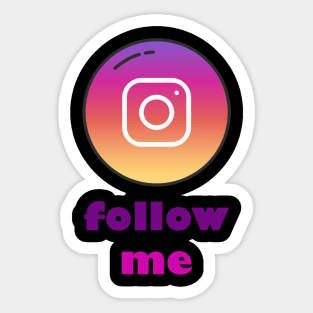 instagram follow me Sticker